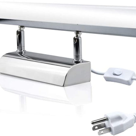 LED Bathroom Vanity Mirror Lighting - 22 Inch 9W Long Shade Modern Makeup Mirror Lamp with US On/Off Plug for Dressing Room, Cabinet Mirror Lighting, Wall Sconce Lighting, Daylight 6000K