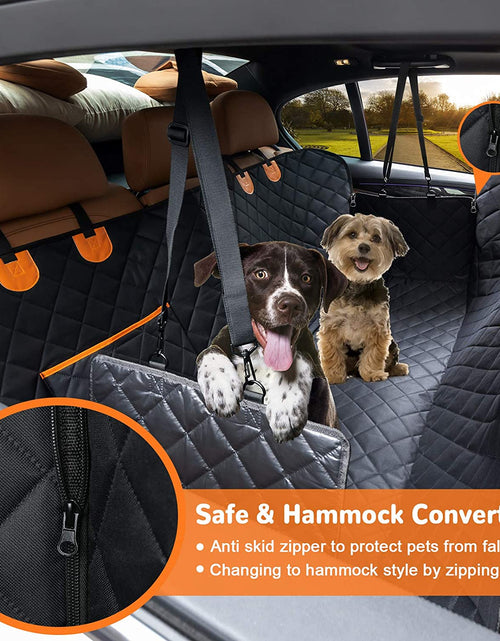 Load image into Gallery viewer, Dog Car Seat Cover for Pets 100% Waterproof Seat Cover Hammock 600D Heavy Duty Scratch Proof Nonslip Durable Soft Back Seat Covers for Cars Trucks and Suvs
