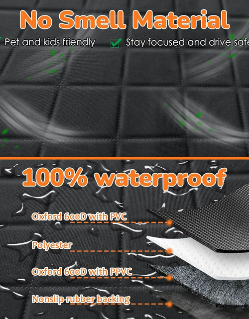 Load image into Gallery viewer, Dog Car Seat Cover for Pets 100% Waterproof Seat Cover Hammock 600D Heavy Duty Scratch Proof Nonslip Durable Soft Back Seat Covers for Cars Trucks and Suvs
