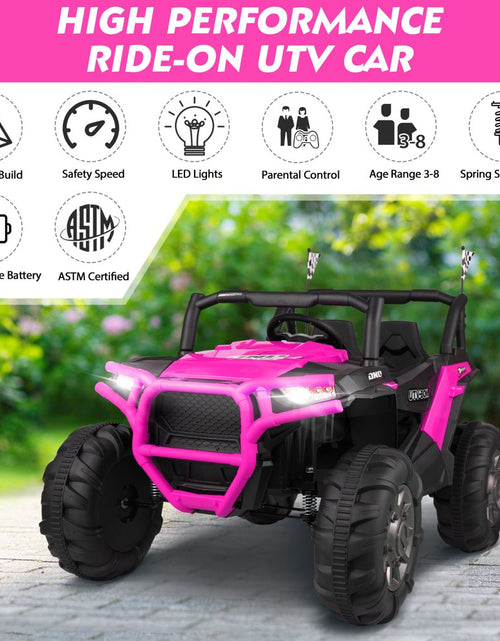 Load image into Gallery viewer, 12V Electric Battery-Powered Ride on Toy SUV Car, Rose Red
