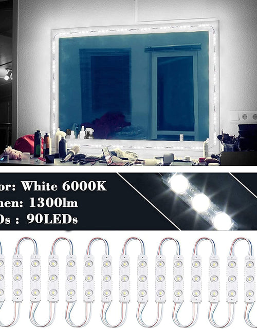 Load image into Gallery viewer, LED Vanity Mirror Light, Dimmable Hollywood Style 13Ft(4M) Ultra Bright White Lights, with RF Remote, for Full Body Mirror, Makeup Vanity Table &amp; Bathroom (Mirror Not Include)
