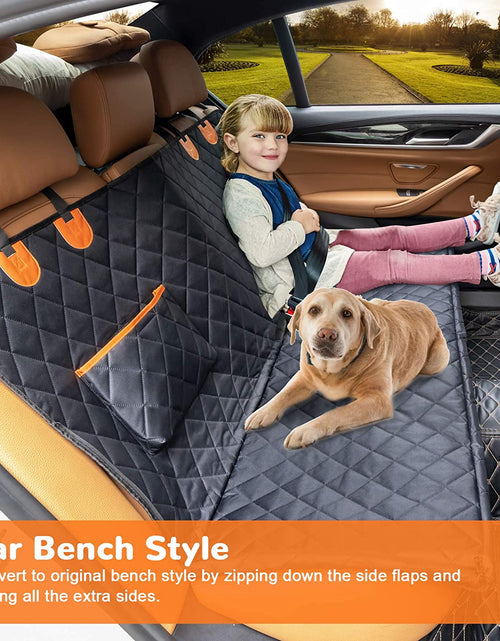 Load image into Gallery viewer, Dog Car Seat Cover for Pets 100% Waterproof Seat Cover Hammock 600D Heavy Duty Scratch Proof Nonslip Durable Soft Back Seat Covers for Cars Trucks and Suvs
