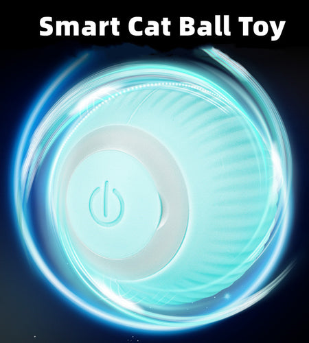 Electric Cat Ball Toys Automatic Rolling Smart Cat Toys Interactive for Cats Training Self-Moving Kitten Toys for Indoor Playing