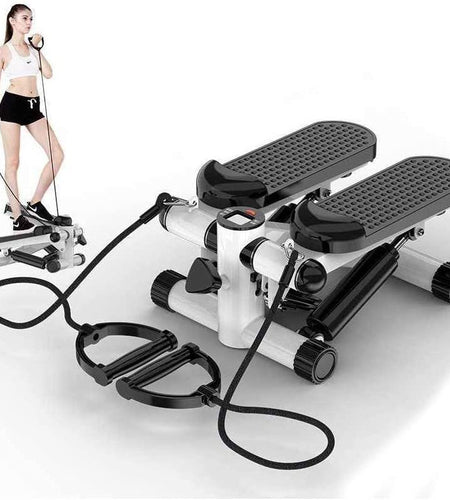 Mini Stepper Trainer Air Stepper Adjustable Pressure Exercise Machine with LCD Display for Stepping Fitness