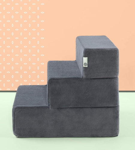 Easy Pet Stairs / Pet Ramp / Pet Ladder, Medium, Charcoal