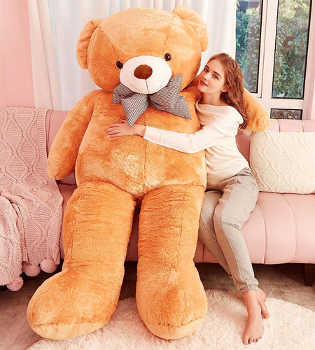 Giant Teddy Bear Plush Toy Stuffed Animals (Brown, 70 Inches)