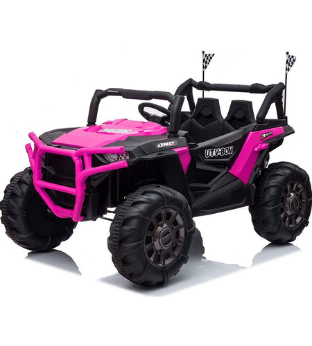 12V Electric Battery-Powered Ride on Toy SUV Car, Rose Red