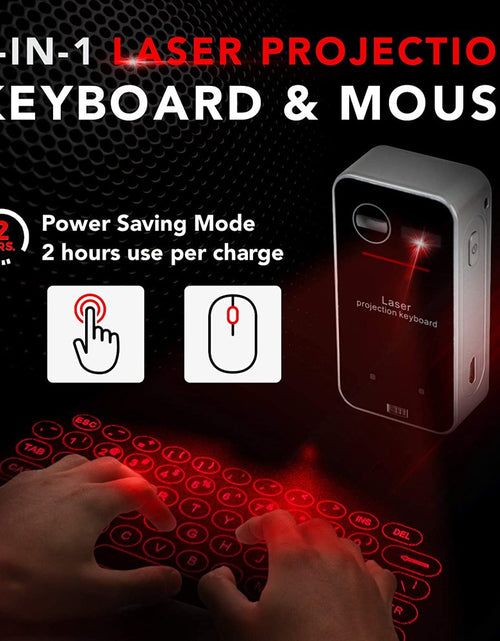 Load image into Gallery viewer, Laser Keyboard - Bluetooth Laser Projection Keyboard and Mouse for Iphone and Android Smartphones, Tablets, and More
