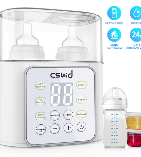 Baby Bottle Warmer, 9-In-1 Fast Milk Warmer Babies Food Heater & Defrost