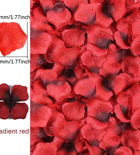 3000 Pcs Rose Petals Artificial Silk Flower Petals for Valentine Day Wedding Party Flower Decoration
