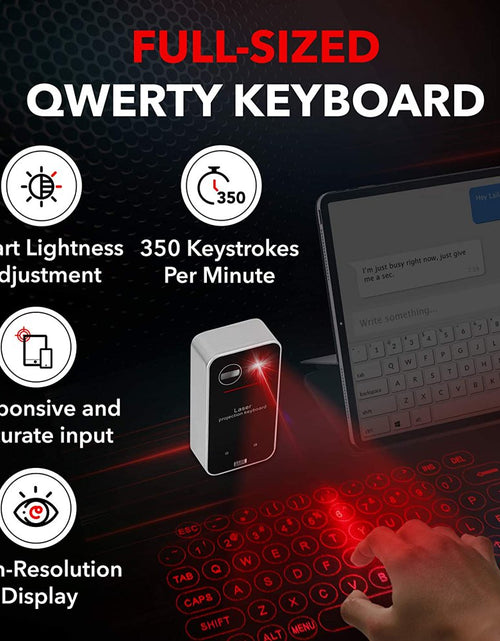 Load image into Gallery viewer, Laser Keyboard - Bluetooth Laser Projection Keyboard and Mouse for Iphone and Android Smartphones, Tablets, and More
