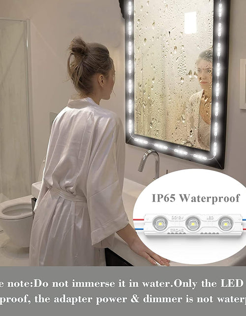 Load image into Gallery viewer, LED Vanity Mirror Light, Dimmable Hollywood Style 13Ft(4M) Ultra Bright White Lights, with RF Remote, for Full Body Mirror, Makeup Vanity Table &amp; Bathroom (Mirror Not Include)
