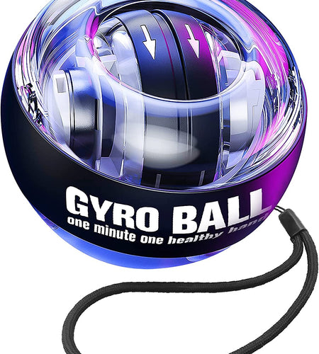 Wrist Trainer Ball Auto-Start Wrist Strengthener Gyroscopic Forearm Exerciser Gyro Ball for Strengthen Arms, Fingers, Wrist Bones and Muscles