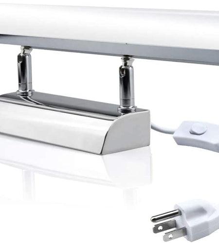 LED Bathroom Vanity Mirror Lighting - 22 Inch 9W Long Shade Modern Makeup Mirror Lamp with US On/Off Plug for Dressing Room, Cabinet Mirror Lighting, Wall Sconce Lighting, Daylight 6000K