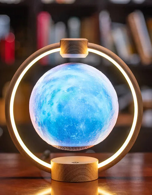 Load image into Gallery viewer, Maglev Moon Light Bluetooth Speaker 3D Stereo Levitating Lamp Magnetic Levitation LED Rotating Globe Lights Bedside Lights Home
